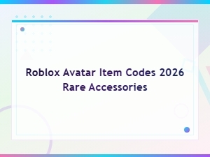 Roblox Avatar Item Codes 2026 for Rare Accessories – Free Redeem Codes