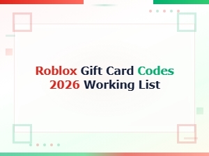 Roblox Gift Card Codes 2026 Working List – Updated & Verified Codes