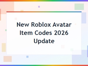 New Roblox Avatar Item Codes 2026 Update – Free Promo Codes List